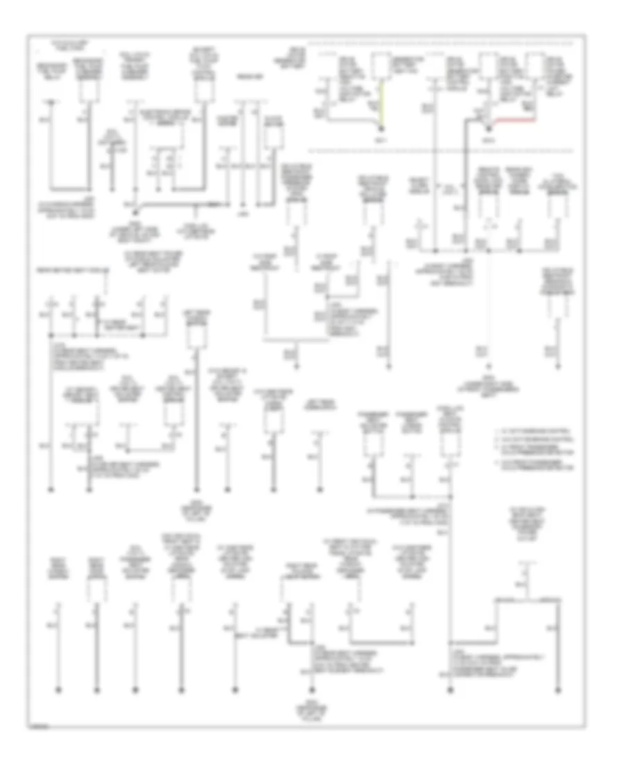 Ground Distribution Wiring Diagram (5 of 6) for Cadillac Escalade 2008