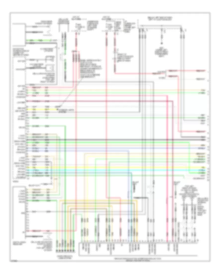 Navigation Wiring Diagram with Y91  without UQA  without UQS 1 of 3 for Cadillac Escalade 2008