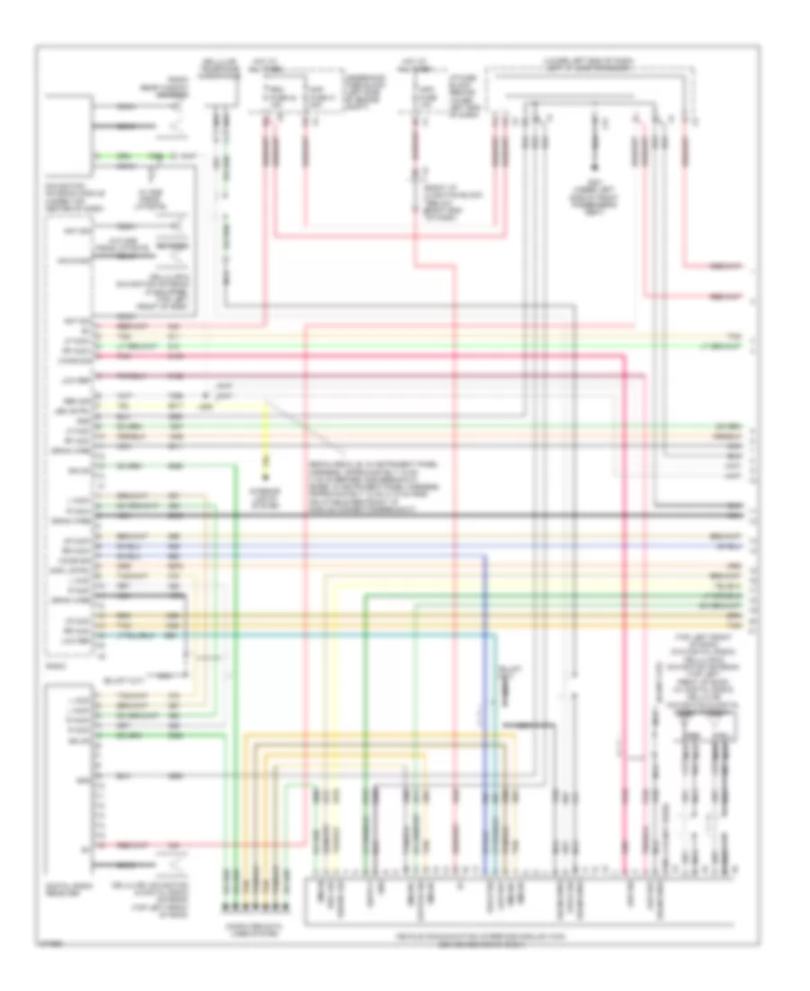 Navigation Wiring Diagram, without Y91  with UQA (1 of 3) for Cadillac Escalade 2008