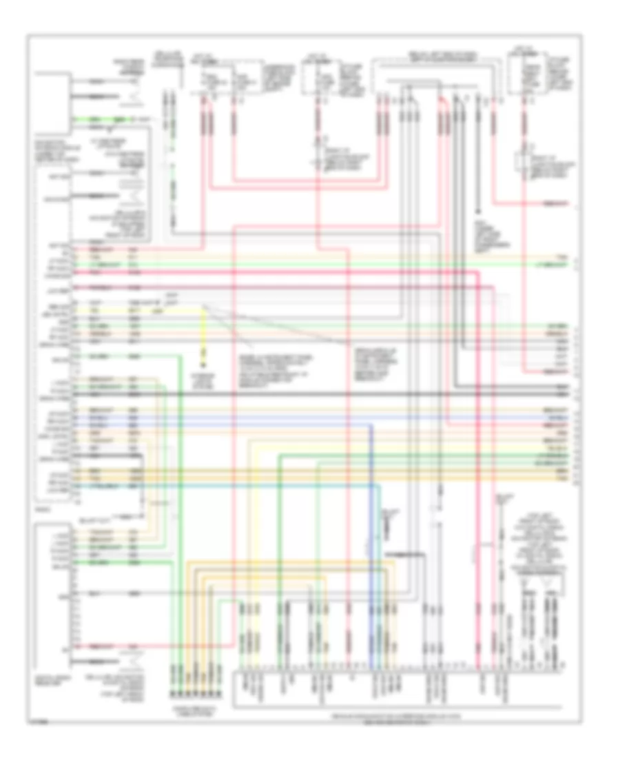 Navigation Wiring Diagram, without Y91  with UQS (1 of 3) for Cadillac Escalade 2008
