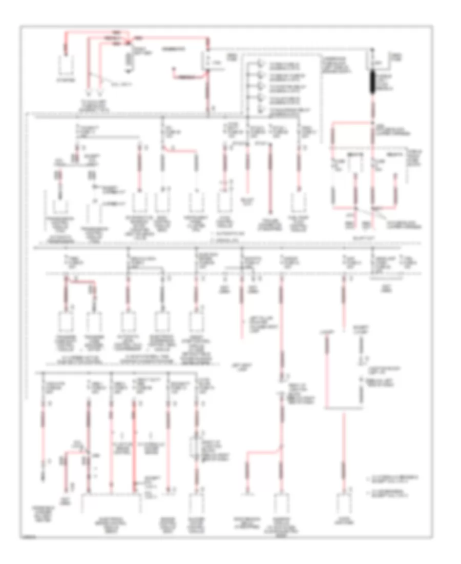 Power Distribution Wiring Diagram 1 of 8 for Cadillac Escalade 2008