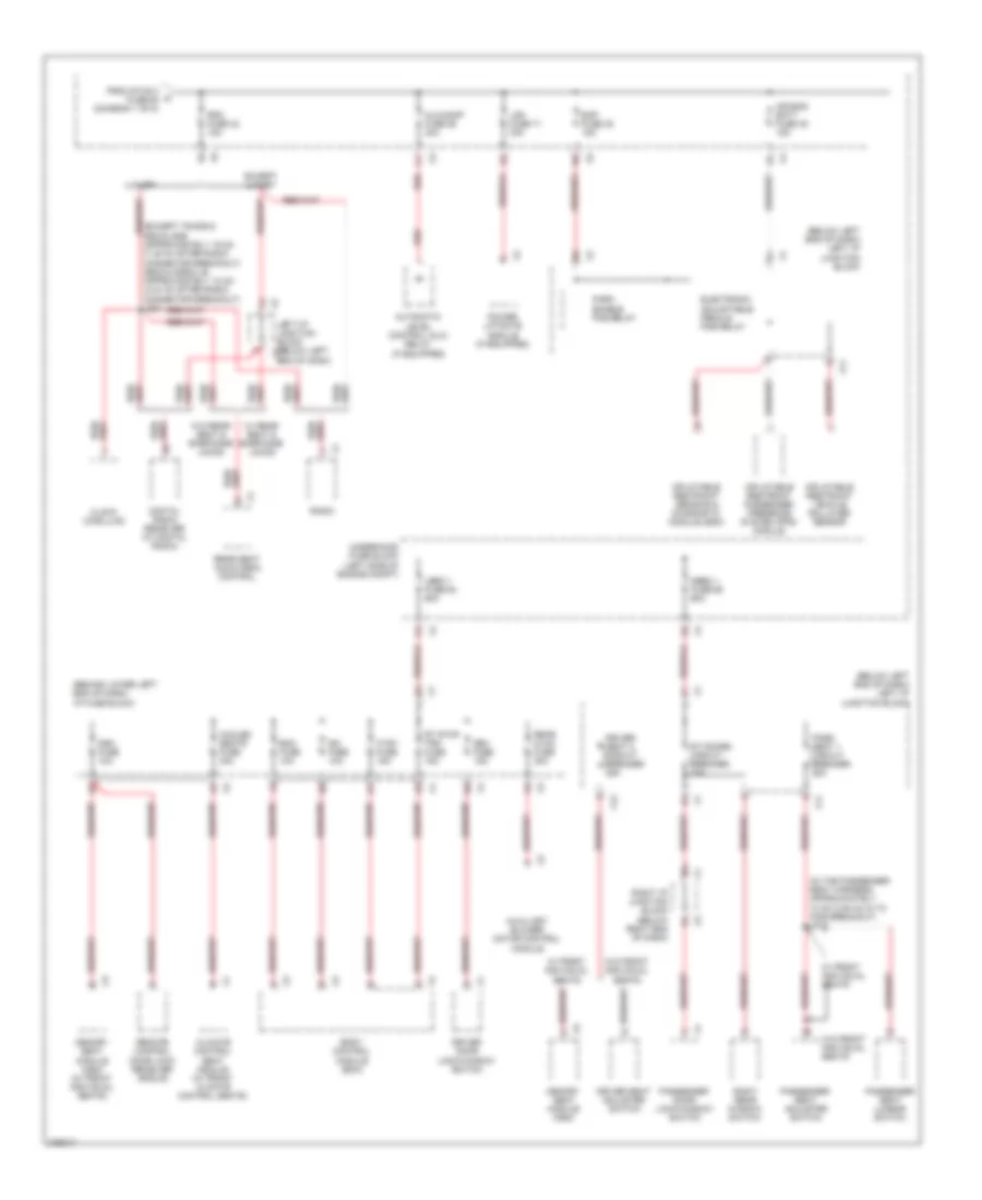 Power Distribution Wiring Diagram 2 of 8 for Cadillac Escalade 2008