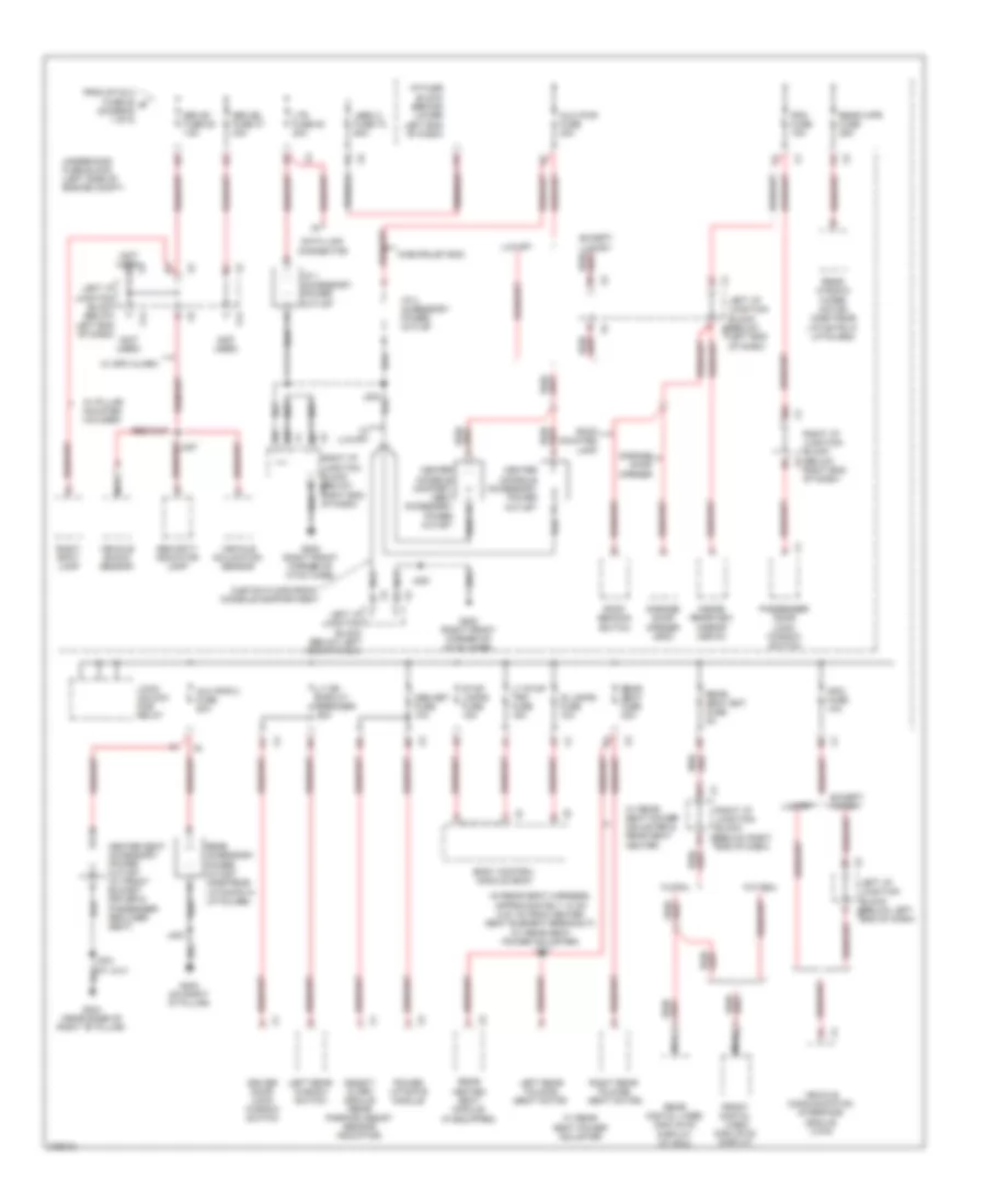 Power Distribution Wiring Diagram (3 of 8) for Cadillac Escalade 2008