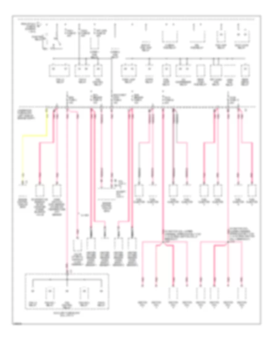Power Distribution Wiring Diagram (4 of 8) for Cadillac Escalade 2008