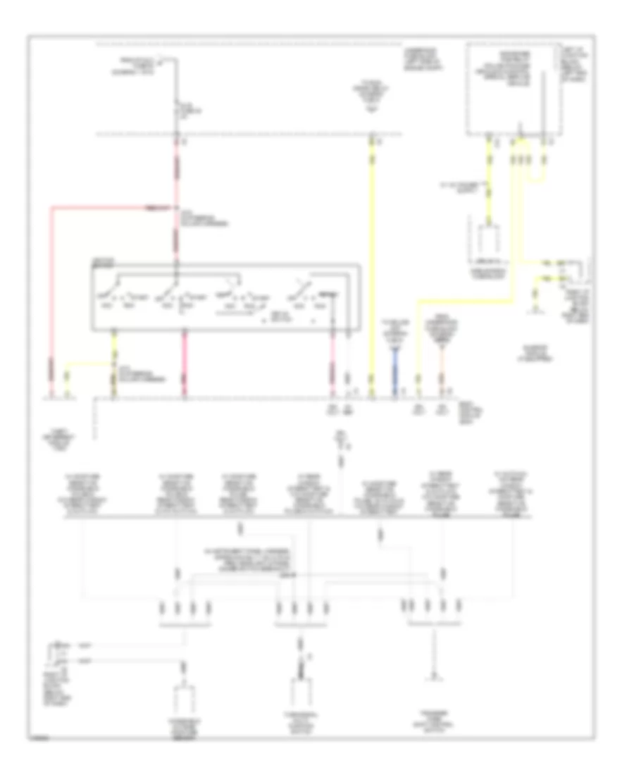 Power Distribution Wiring Diagram 5 of 8 for Cadillac Escalade 2008