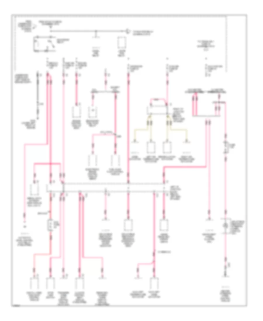 Power Distribution Wiring Diagram (6 of 8) for Cadillac Escalade 2008