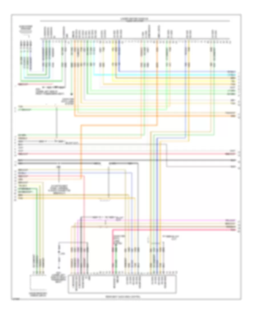 Radio Wiring Diagram, without Y91  with UQS (2 of 3) for Cadillac Escalade 2008