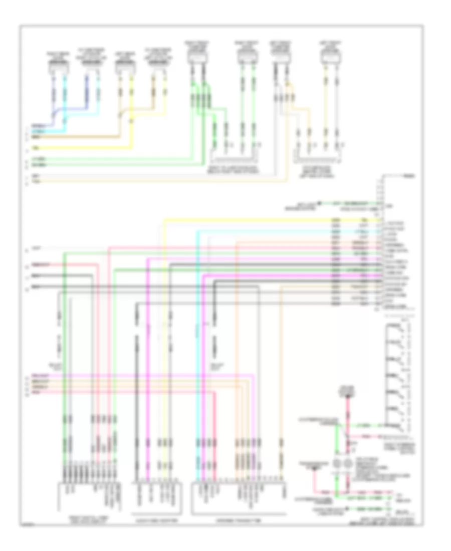 Radio Wiring Diagram, without Y91  without UQA  without UQS (3 of 3) for Cadillac Escalade 2008