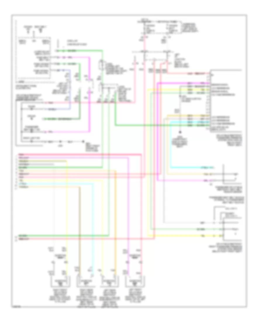 Supplemental Restraints Wiring Diagram (2 of 2) for Cadillac Escalade 2008