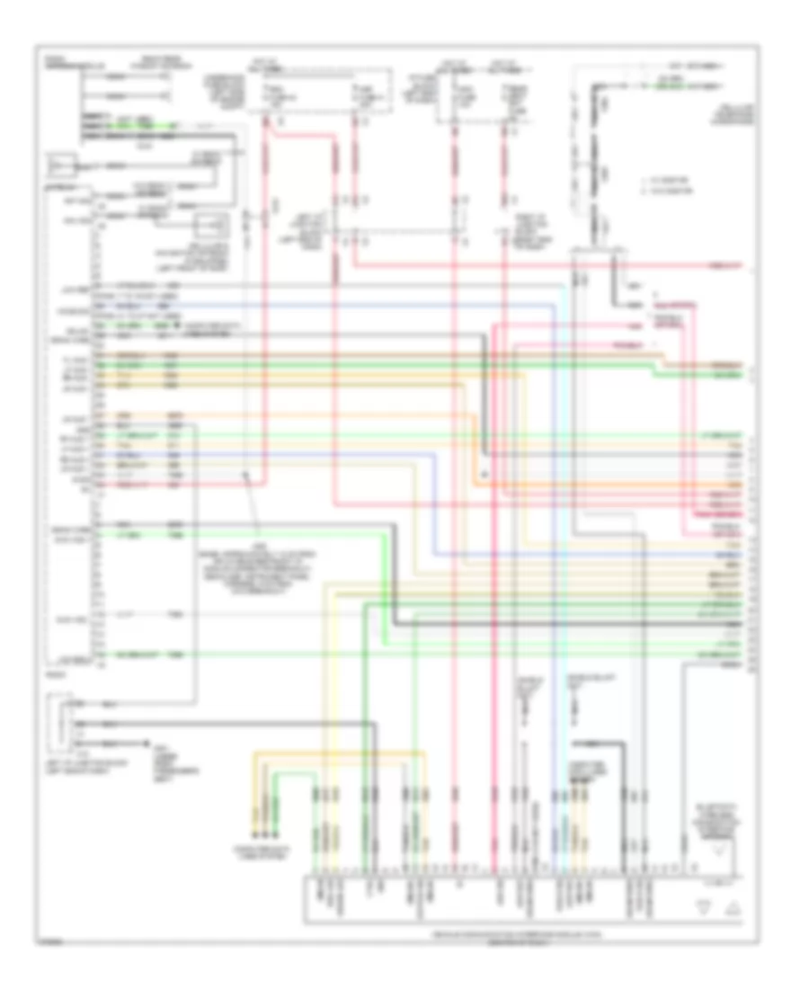 Radio Wiring Diagram with UYS UQA  without Y91 1 of 4 for Cadillac Escalade 2012