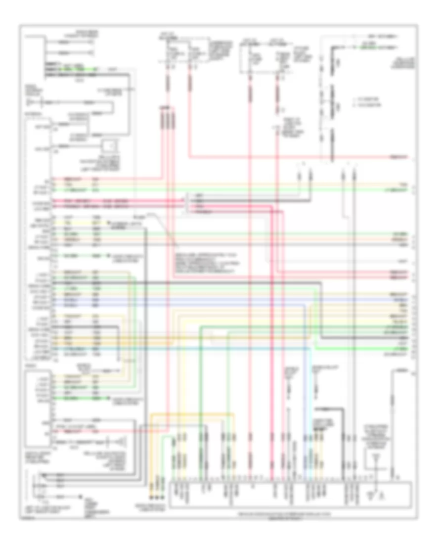 Radio Wiring Diagram, with Y91  UQA, without UYS (1 of 4) for Cadillac Escalade 2012