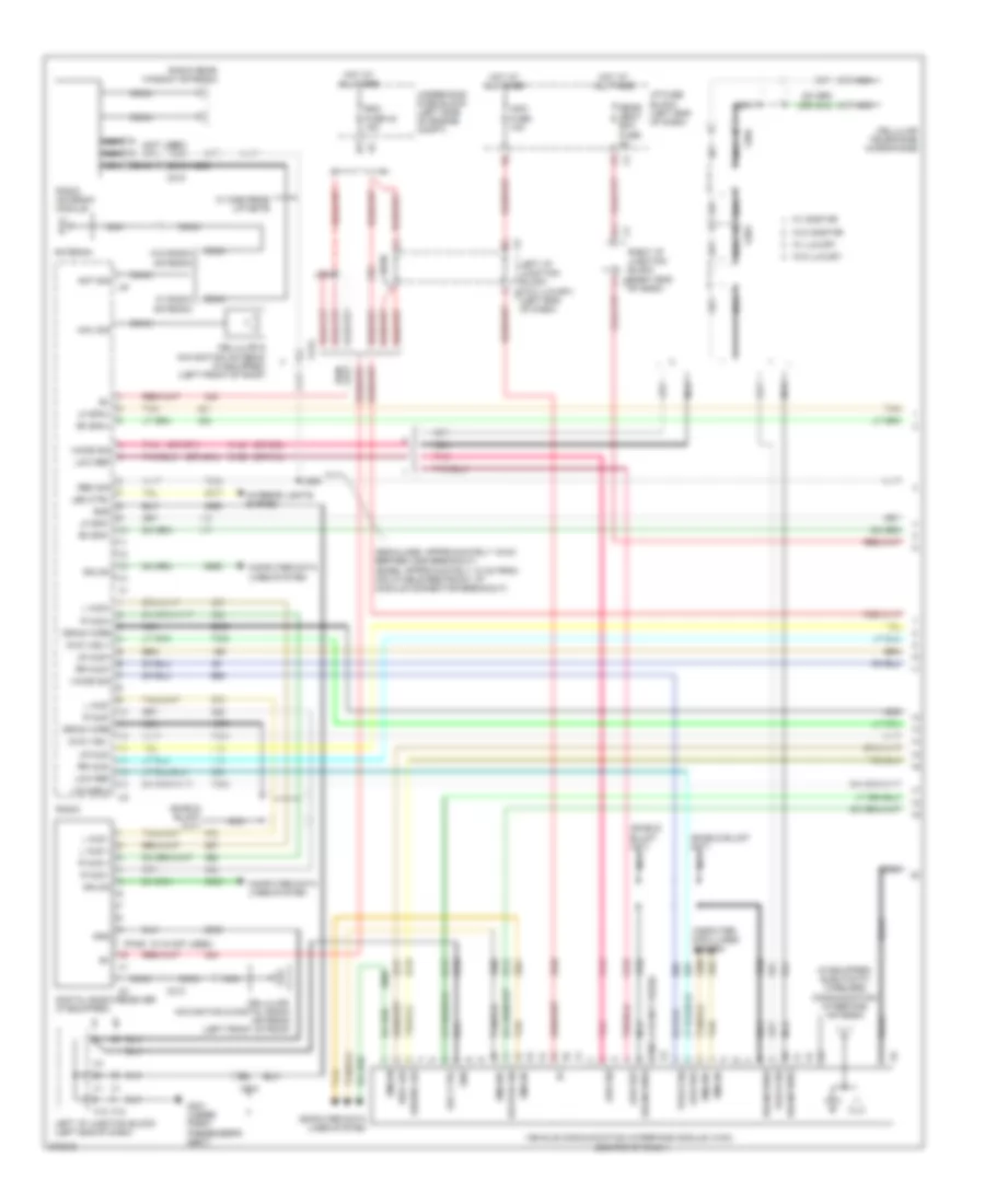 Radio Wiring Diagram, without UQS  UQA (1 of 3) for Cadillac Escalade 2012