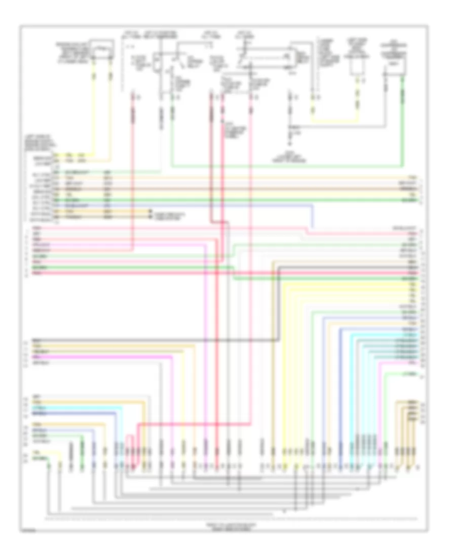 Automatic AC Wiring Diagram, Except Hybrid (2 of 4) for Cadillac Escalade 2012