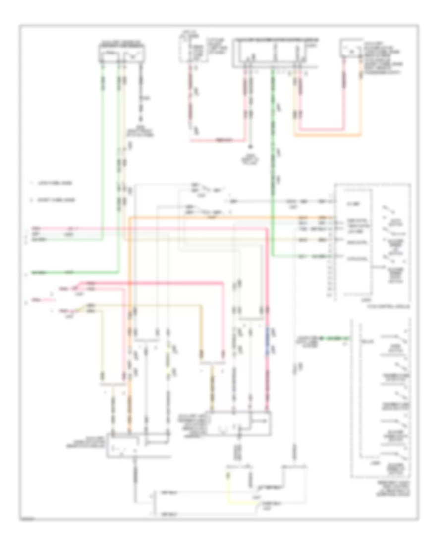 Automatic A C Wiring Diagram Except Hybrid 4 of 4 for Cadillac Escalade 2012