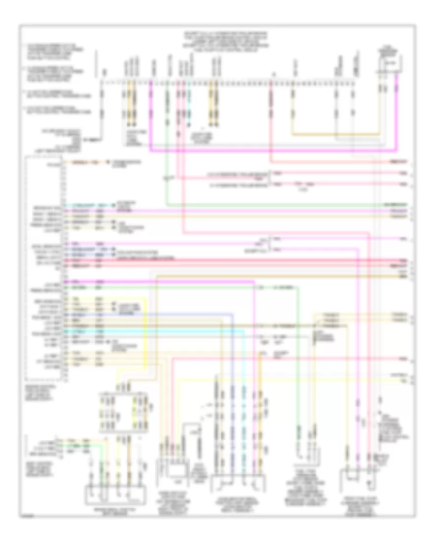 6 2L VIN F Engine Performance Wiring Diagram 1 of 6 for Cadillac Escalade 2012