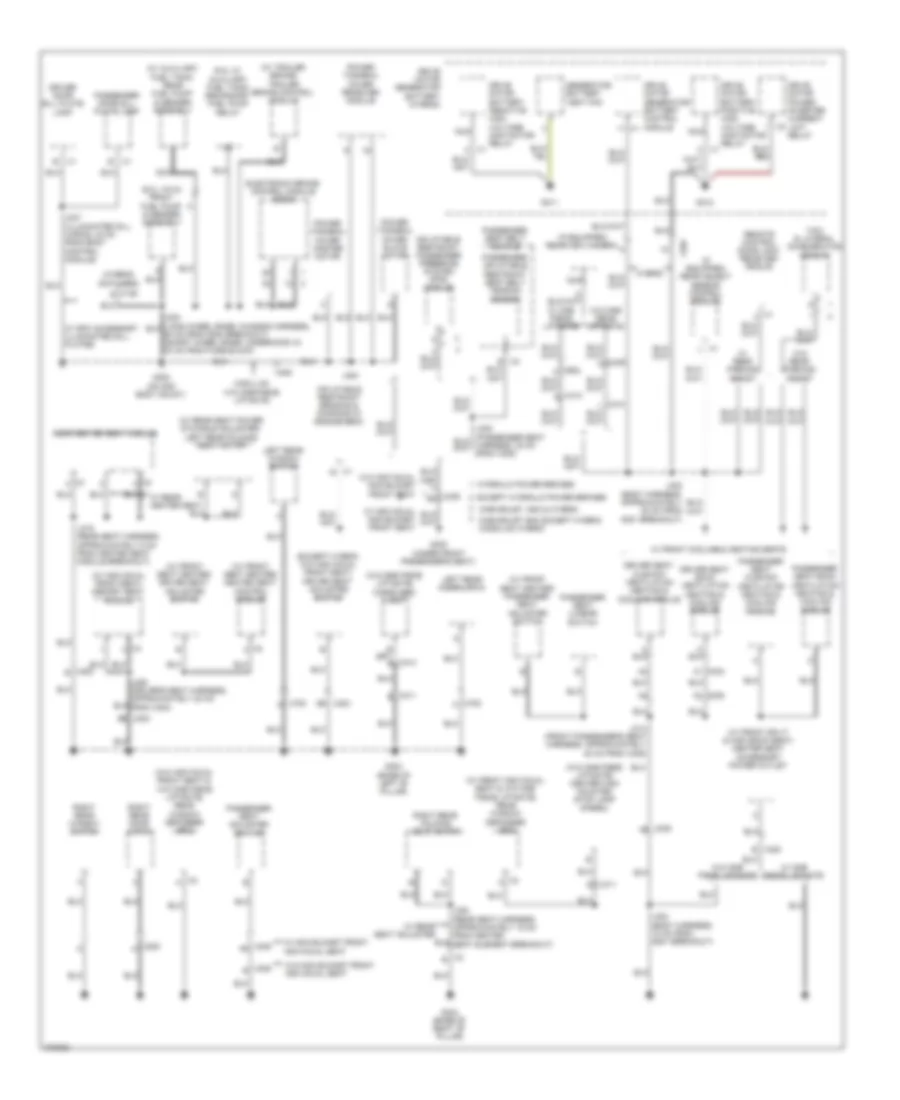 Ground Distribution Wiring Diagram 5 of 6 for Cadillac Escalade 2012