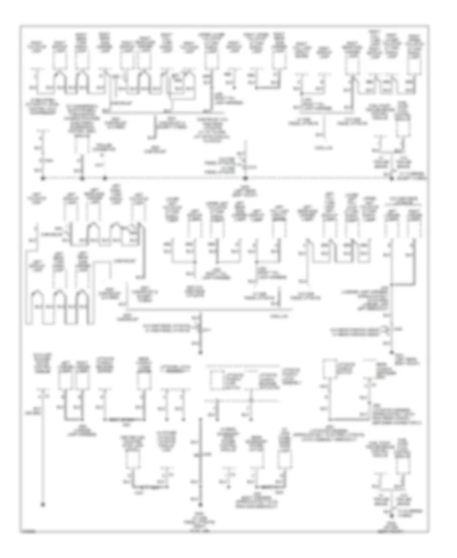 Ground Distribution Wiring Diagram 6 of 6 for Cadillac Escalade 2012