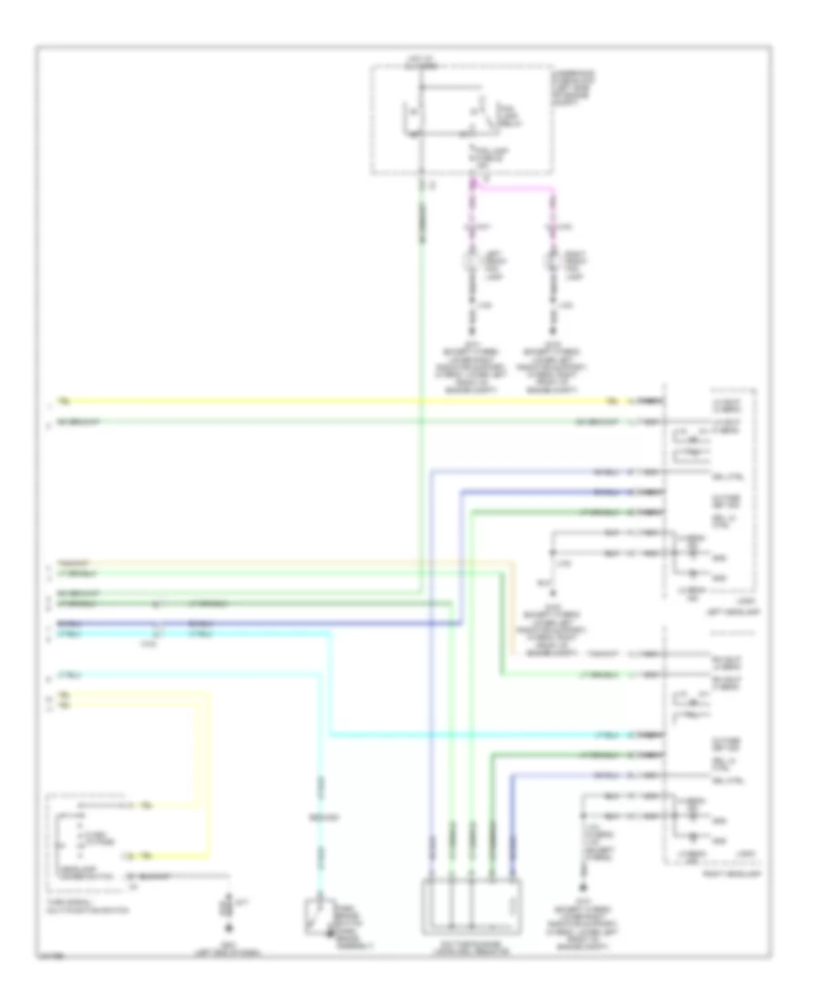 Headlights Wiring Diagram with Low Beam LED Headlamps 2 of 2 for Cadillac Escalade 2012