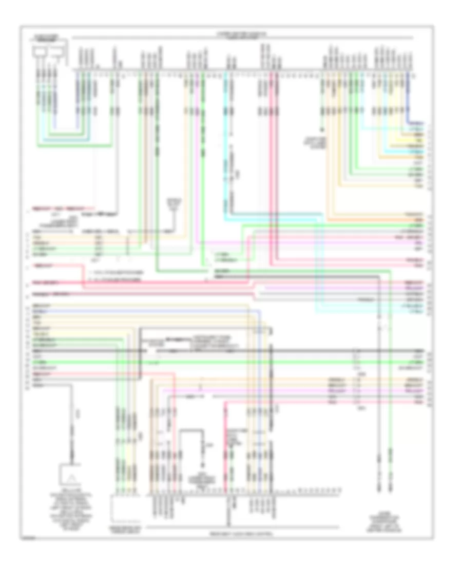 Navigation Wiring Diagram, with UYS, Y91  UQA (2 of 4) for Cadillac Escalade 2012