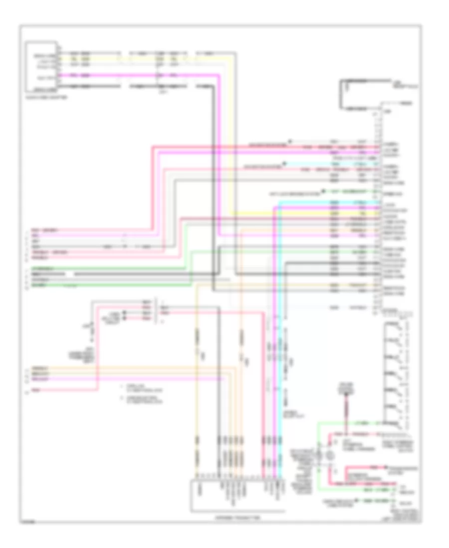 Navigation Wiring Diagram, with UYS, Y91  UQA (4 of 4) for Cadillac Escalade 2012
