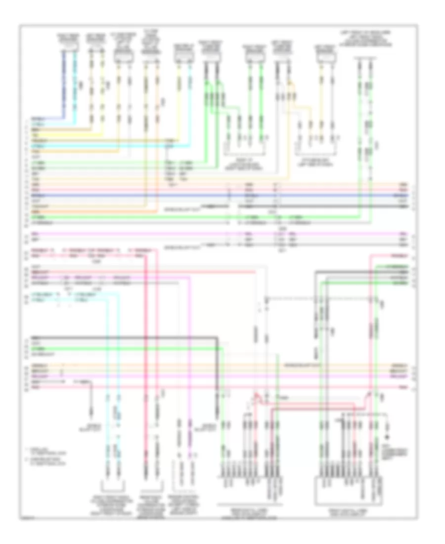 Navigation Wiring Diagram, without UYS with UQS (3 of 4) for Cadillac Escalade 2012