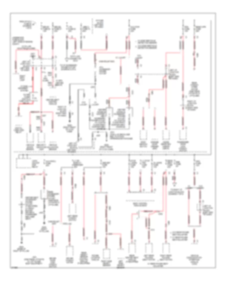 Power Distribution Wiring Diagram (3 of 8) for Cadillac Escalade 2012