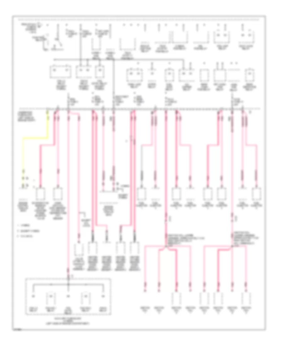 Power Distribution Wiring Diagram (4 of 8) for Cadillac Escalade 2012
