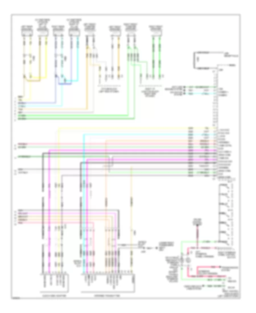 Radio Wiring Diagram, with UQA, without UYS  Y91 (3 of 3) for Cadillac Escalade 2012