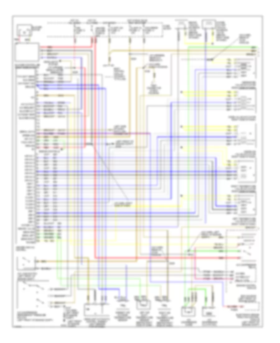 Automatic A C Wiring Diagram 1 of 2 for Cadillac Catera 1999