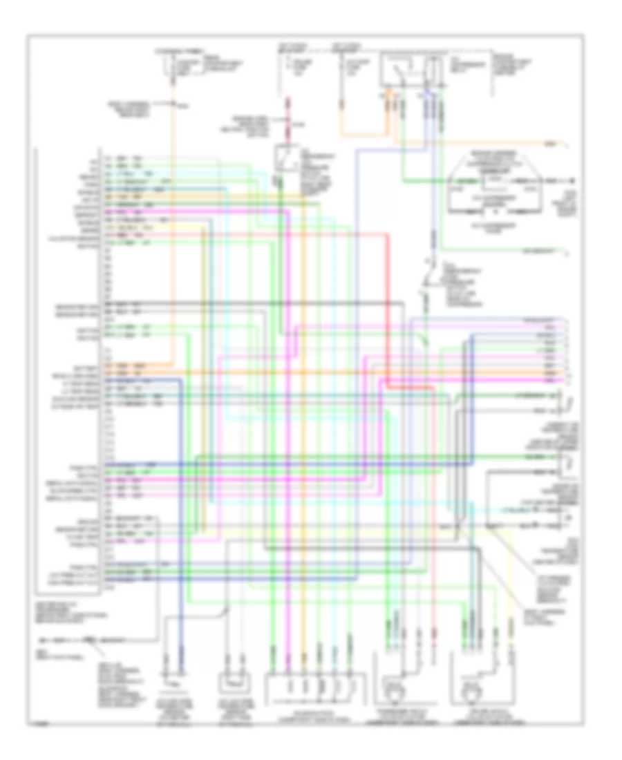 Automatic A C Wiring Diagram 1 of 2 for Cadillac DeVille 1999