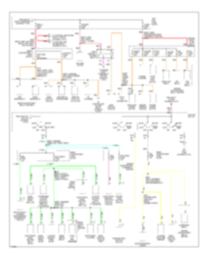Power Distribution Wiring Diagram 3 of 5 for Cadillac DeVille 1999