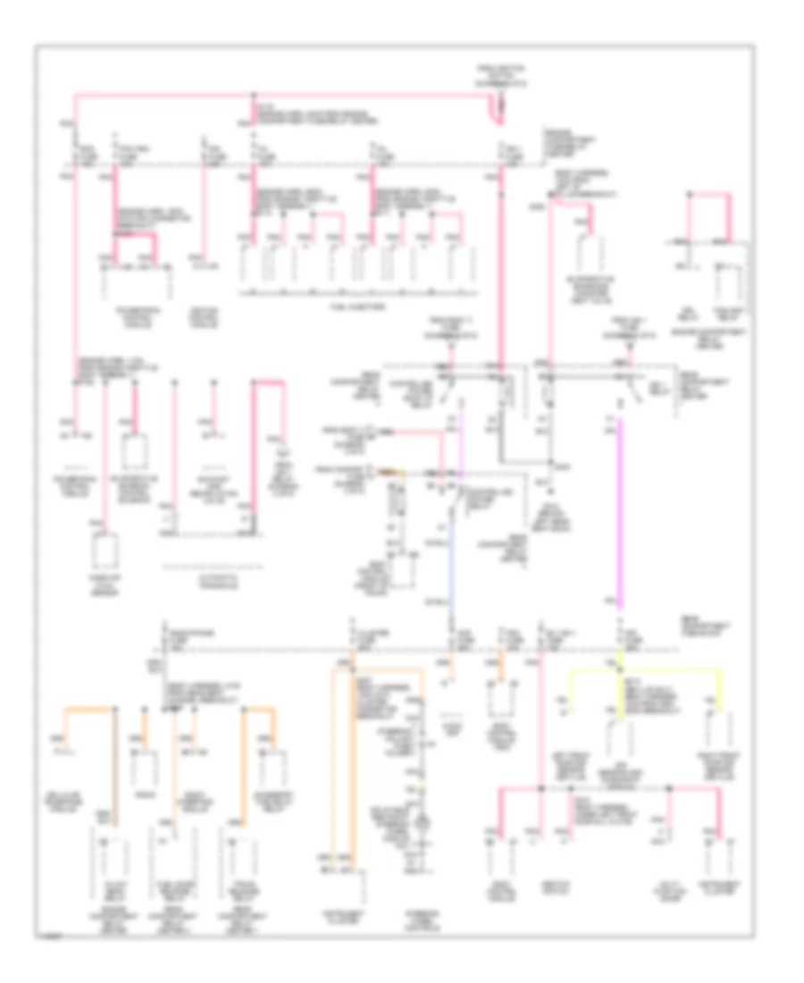 Power Distribution Wiring Diagram (4 of 5) for Cadillac DeVille 1999