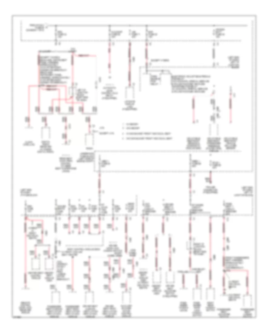 Power Distribution Wiring Diagram (2 of 8) for Cadillac Escalade ESV 2012