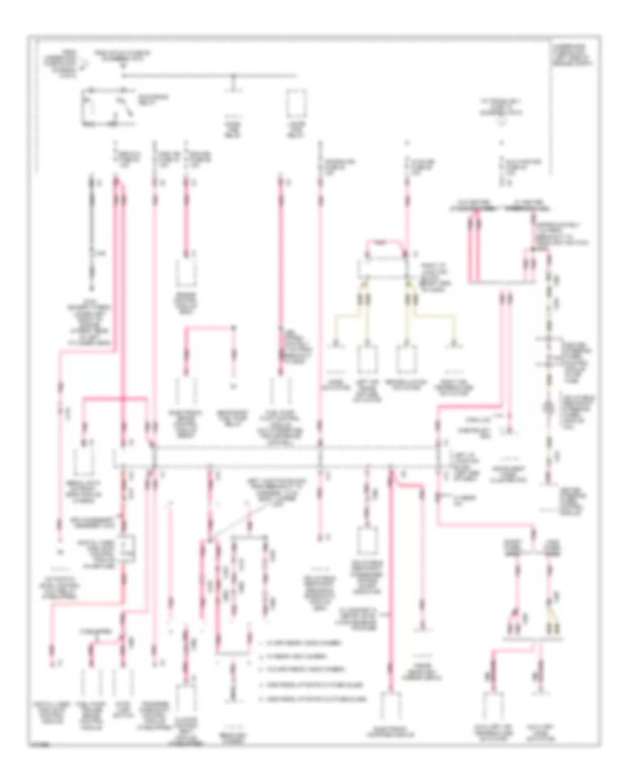 Power Distribution Wiring Diagram (6 of 8) for Cadillac Escalade ESV 2012