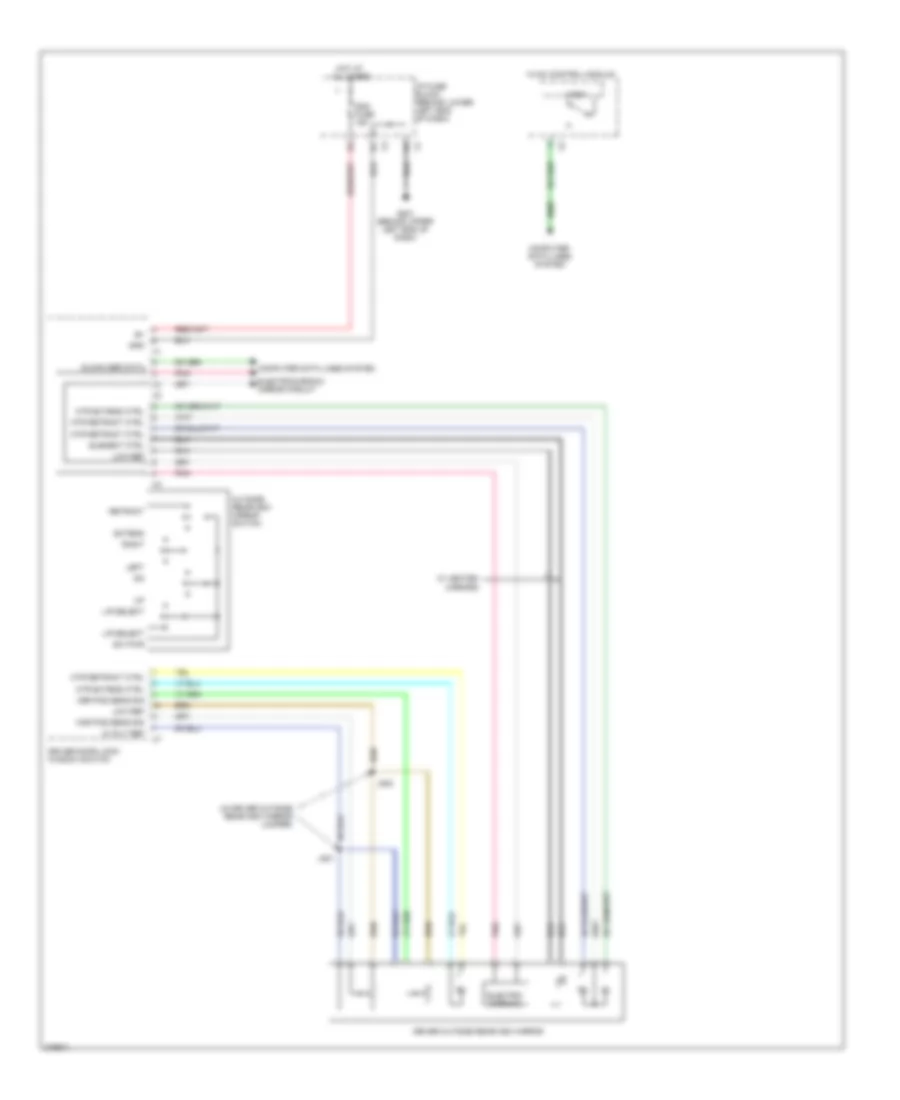 Power Mirrors Wiring Diagram (1 of 2) for Cadillac Escalade EXT 2008