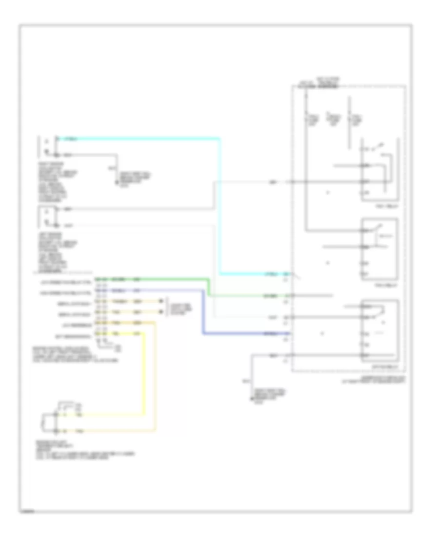 Cooling Fan Wiring Diagram for Cadillac SRX 2008