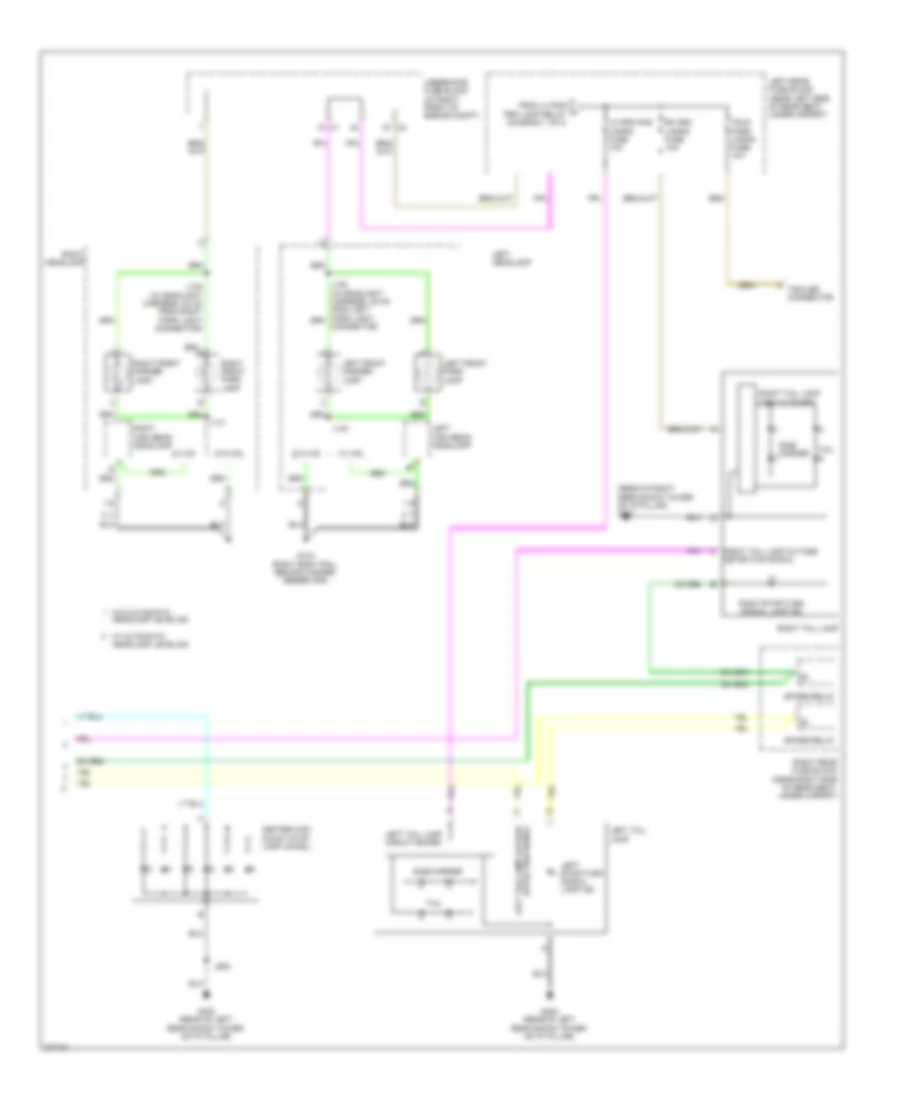 Exterior Lamps Wiring Diagram (2 of 2) for Cadillac SRX 2008