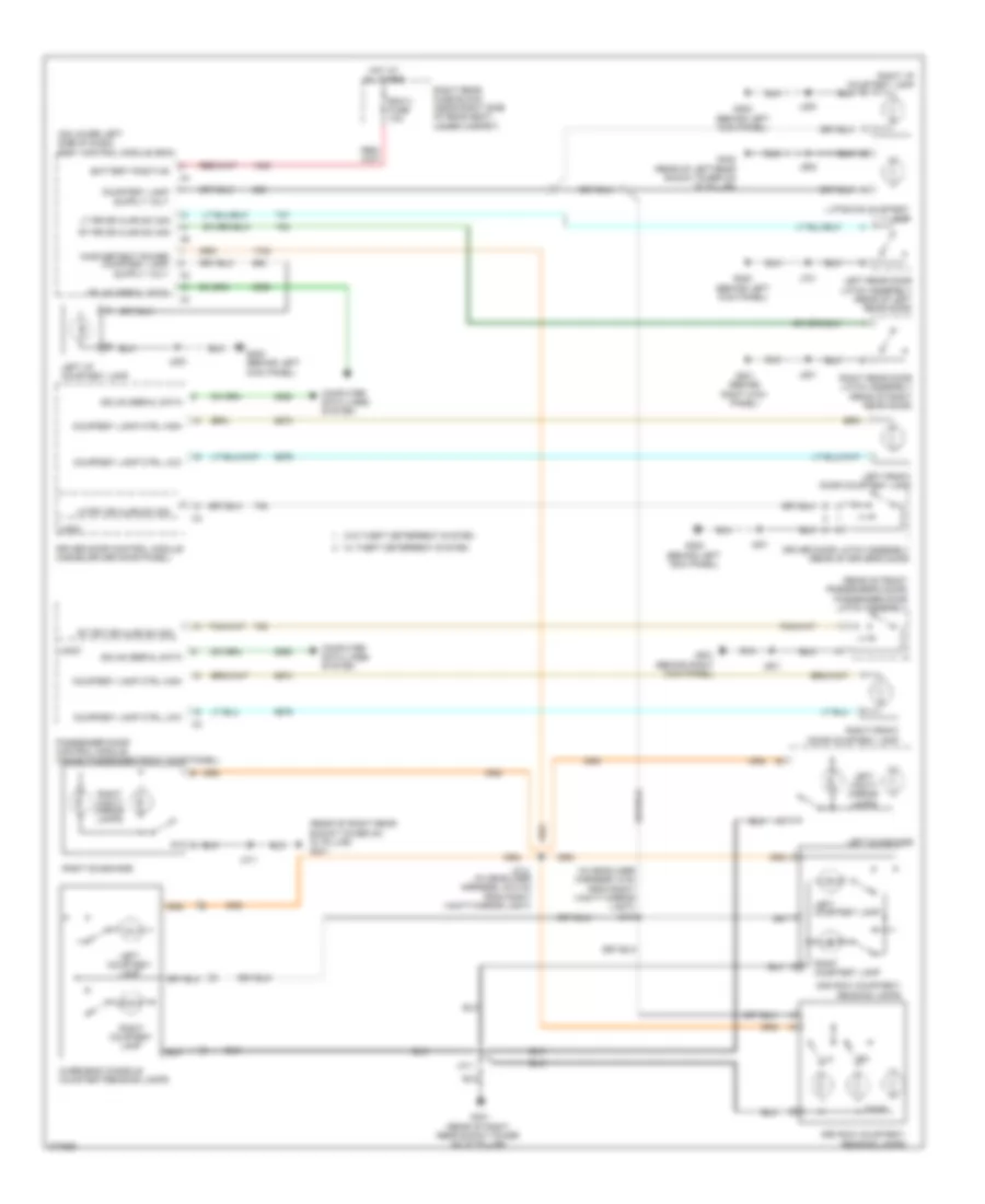 Courtesy Lamps Wiring Diagram for Cadillac SRX 2008