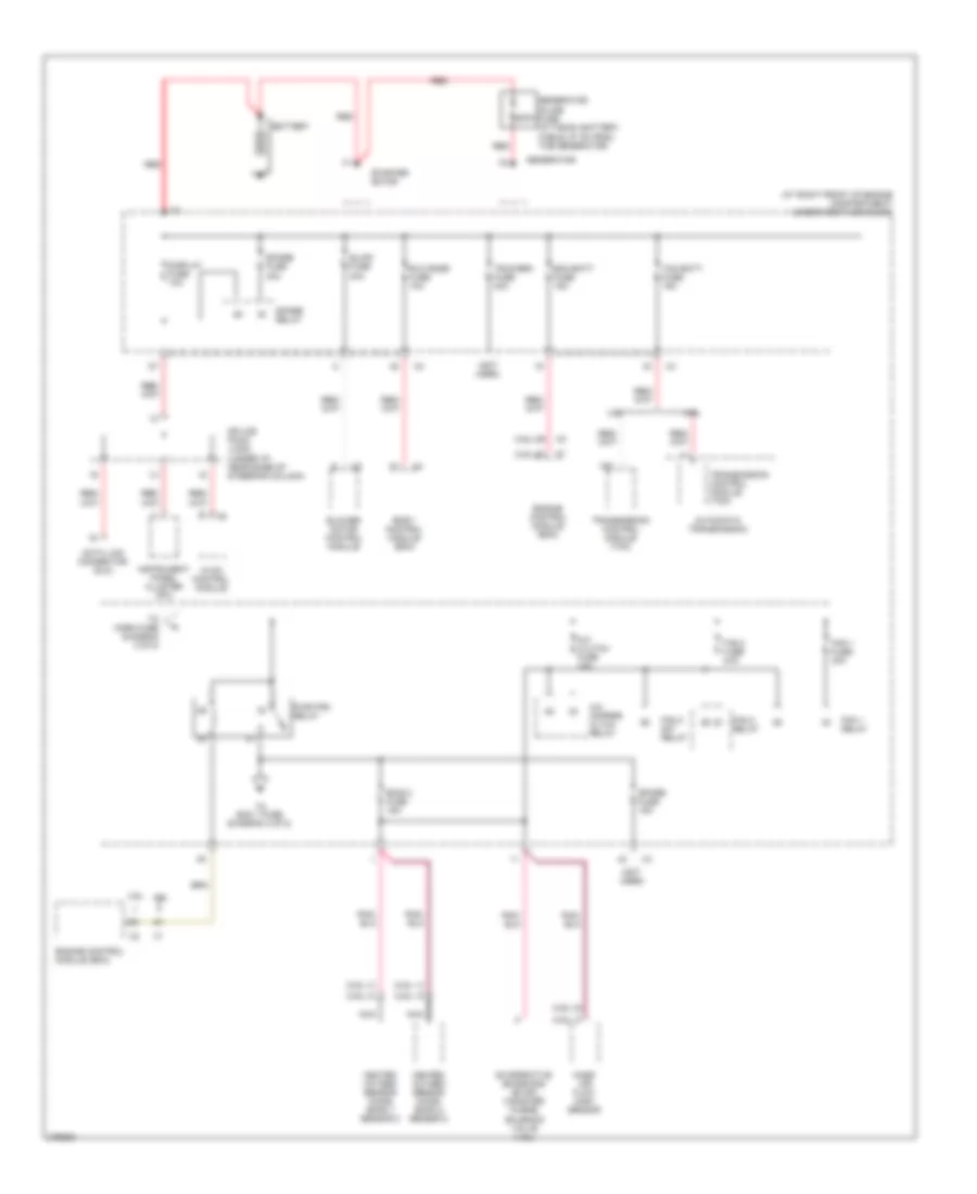 Power Distribution Wiring Diagram 1 of 8 for Cadillac SRX 2008