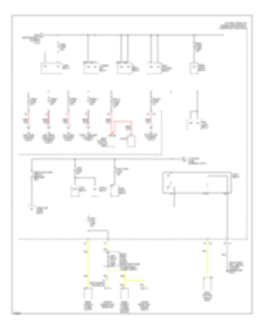 Power Distribution Wiring Diagram (3 of 8) for Cadillac SRX 2008