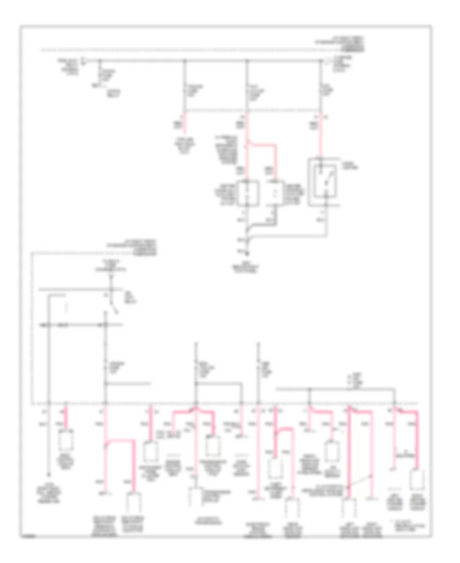 Power Distribution Wiring Diagram (4 of 8) for Cadillac SRX 2008
