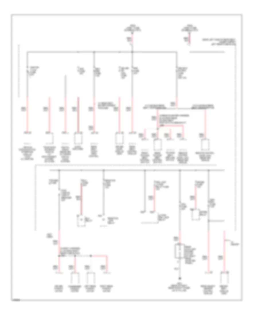Power Distribution Wiring Diagram (6 of 8) for Cadillac SRX 2008