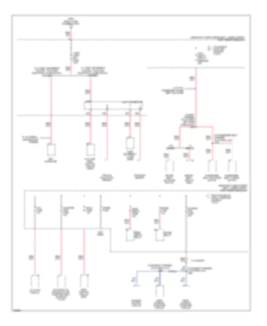 Power Distribution Wiring Diagram (7 of 8) for Cadillac SRX 2008