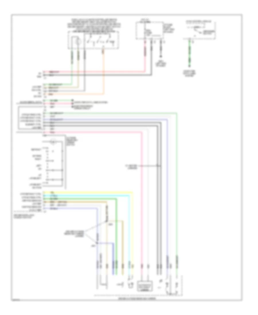 Memory Mirrors Wiring Diagram (1 of 2) for Cadillac Escalade EXT 2012