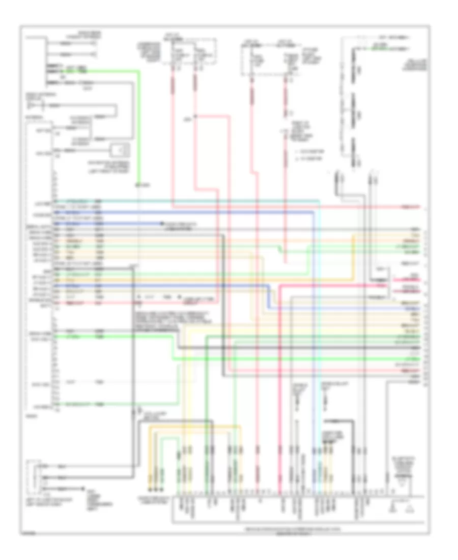 Navigation Wiring Diagram with UYS Y91  UQA 1 of 4 for Cadillac Escalade EXT 2012