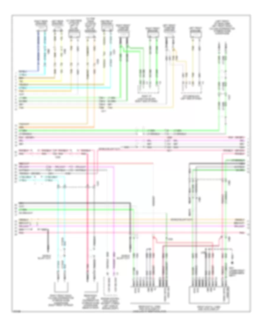 Navigation Wiring Diagram with UYS Y91  UQA 3 of 4 for Cadillac Escalade EXT 2012