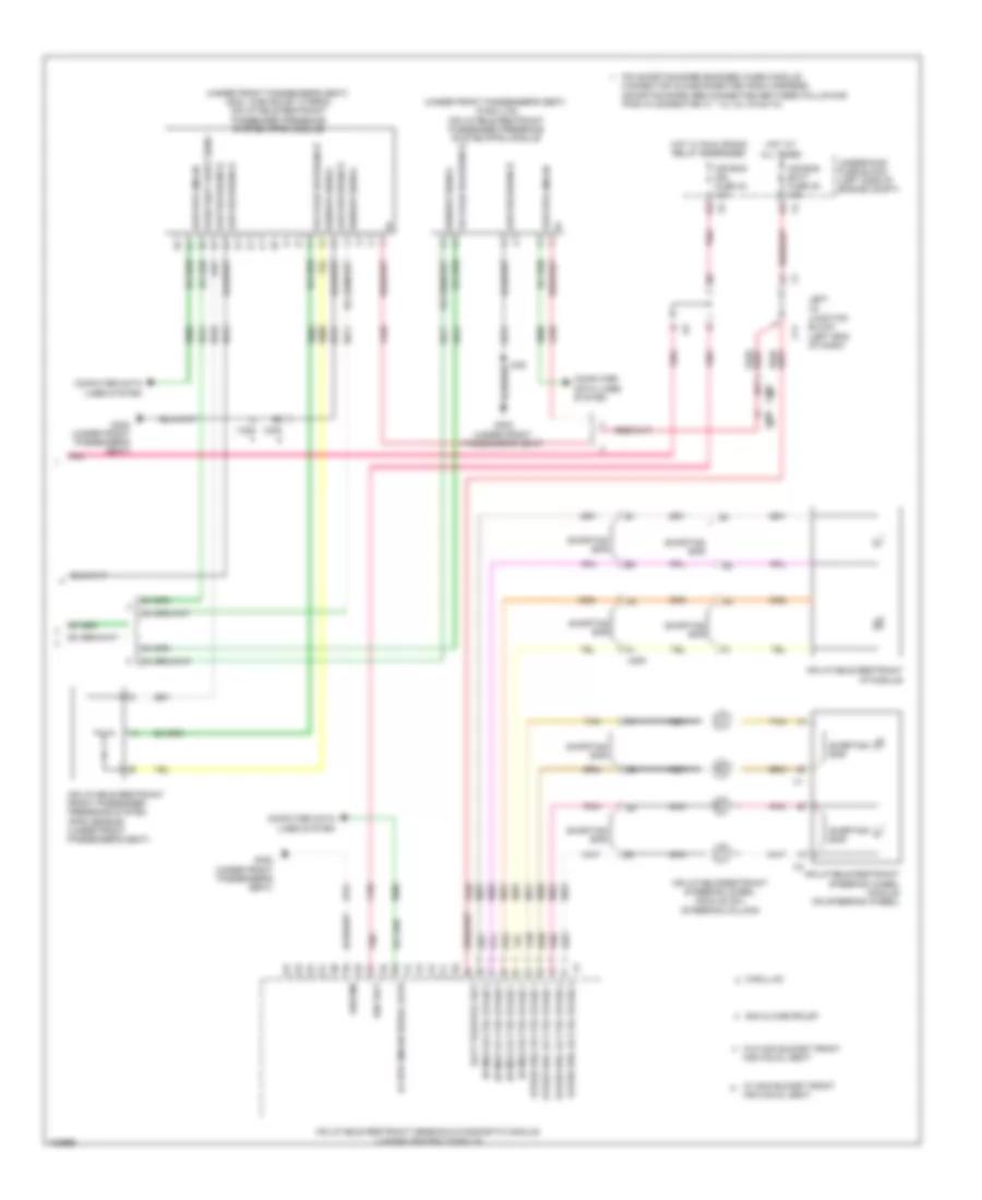 Supplemental Restraints Wiring Diagram 3 of 3 for Cadillac Escalade EXT Luxury 2013