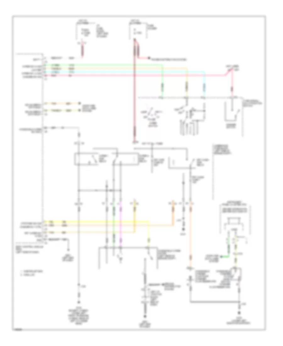 Front Wiper Washer Wiring Diagram for Cadillac Escalade EXT Luxury 2013