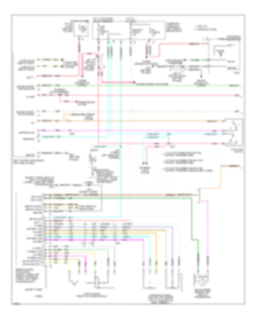 Cruise Control Wiring Diagram 1 of 2 for Cadillac Escalade EXT Luxury 2013