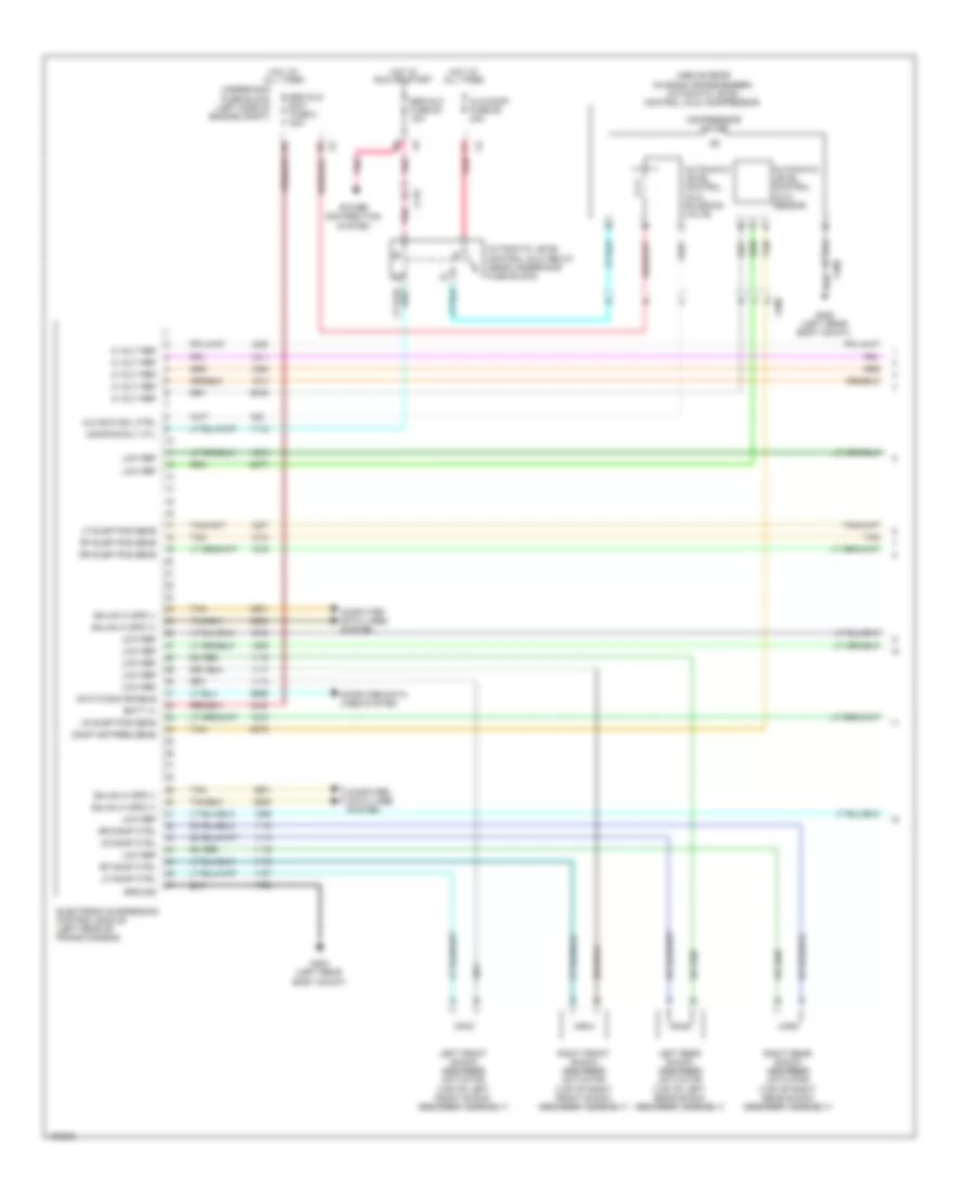 Electronic Suspension Wiring Diagram 1 of 2 for Cadillac Escalade EXT Luxury 2013